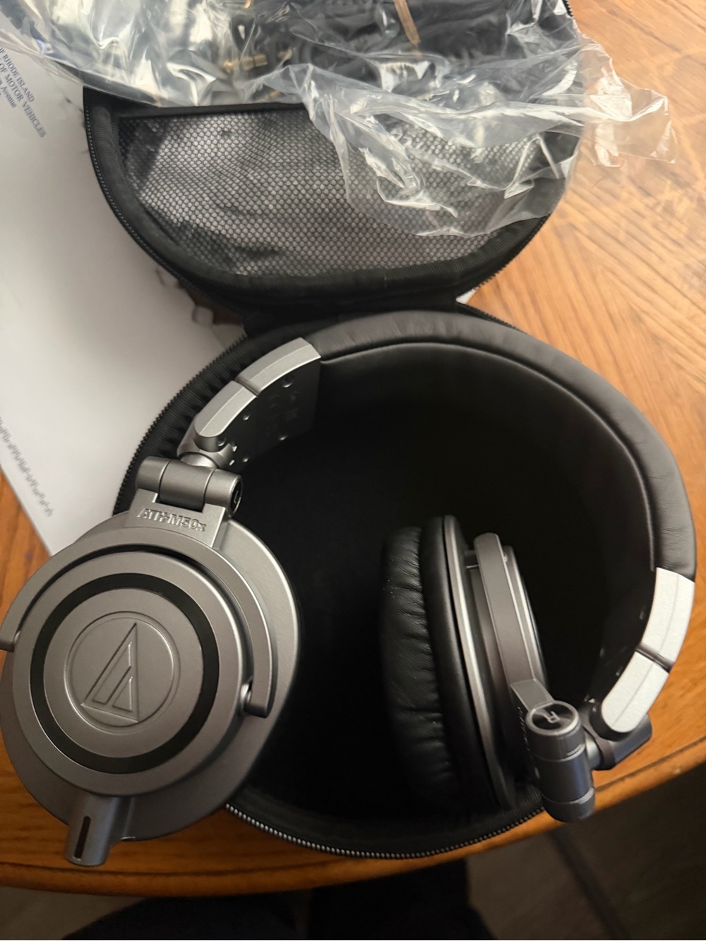 Audio Technica ATH-M50x Over-Ear Studio/Monitoring Headphones (Gun Metal Gray)